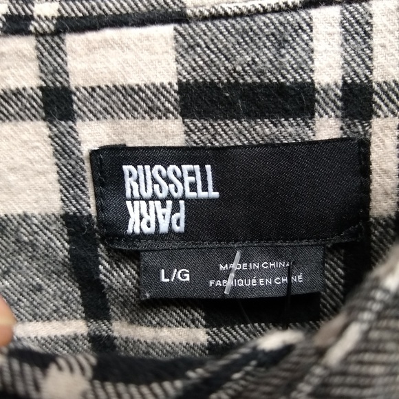 New Russell Park Woven Plaid Button-Down Shirt - Picture 3 of 3